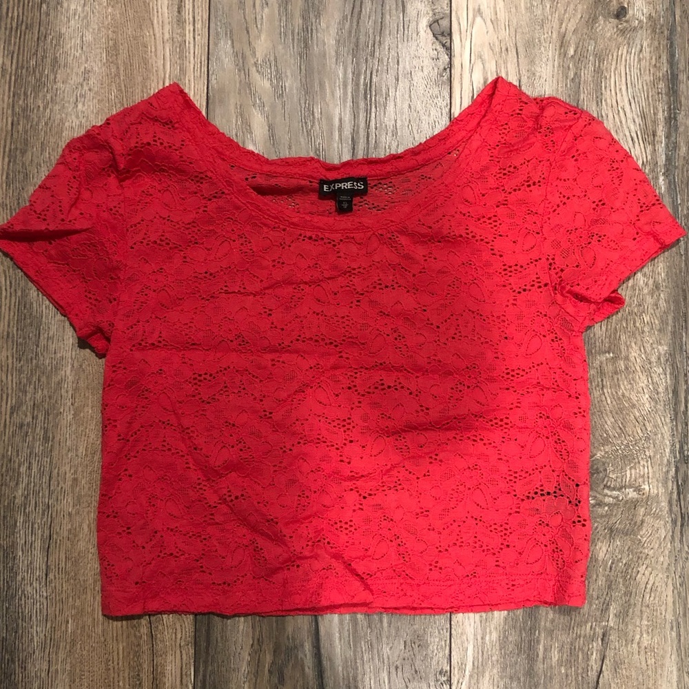 Express Lace Crop Top Size Extra Small